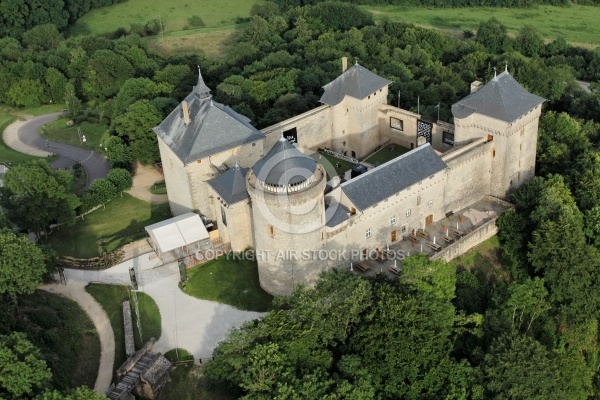 Château de Malbrouck vue du ciel, Moselle 57 Château de Malbrouck vue du ciel, Moselle 57