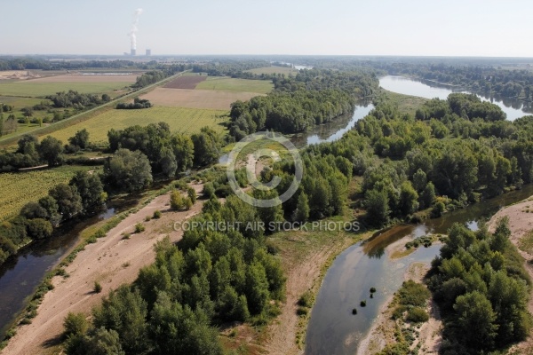 La Loire vue du ciel , Suèvres 41500