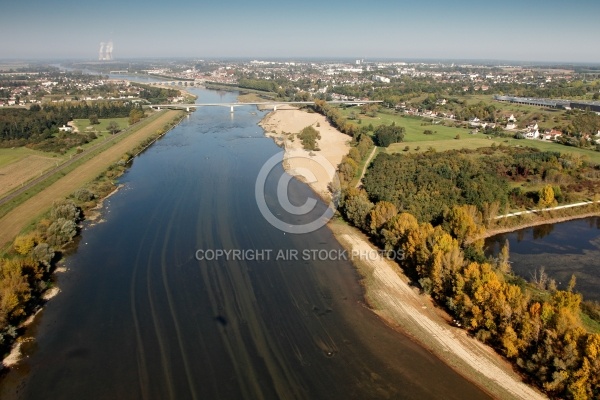 Photo aérienne de la Loire,  Gien 45