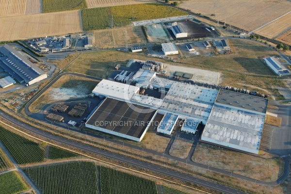 Photo aérienne zone industrielle de Chacé 49