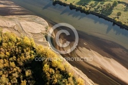 Photos aérienne de la Loire à Myennes 58