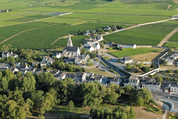Souzay-Champigny vue du ciel, 49400