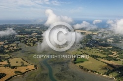 Vol au dessus des nuages, Golfe du Morbihan 56