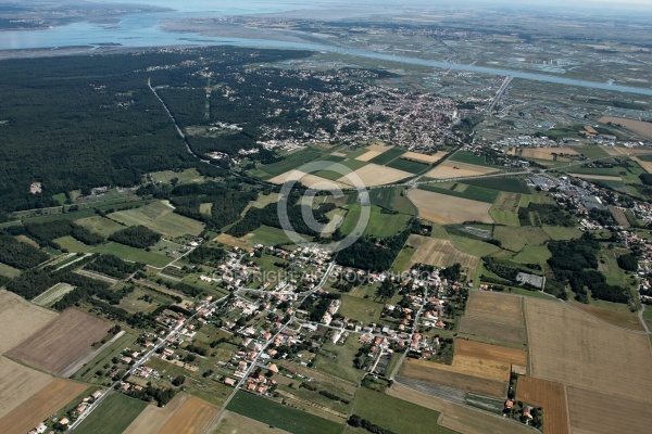 Vue aérienne de Dirée commune d Arvert