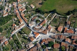 Vue aérienne de Hiers 17320 , Charente-maritime