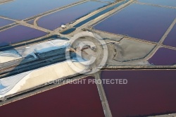 vue aérienne des Salines d Aigues-Mortes