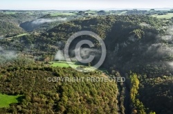 Auvergne vue du ciel , le Pays de Ménat