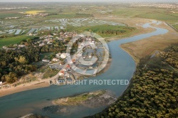 La Guittière, Talmont-Saint-Hilaire vue du ciel
