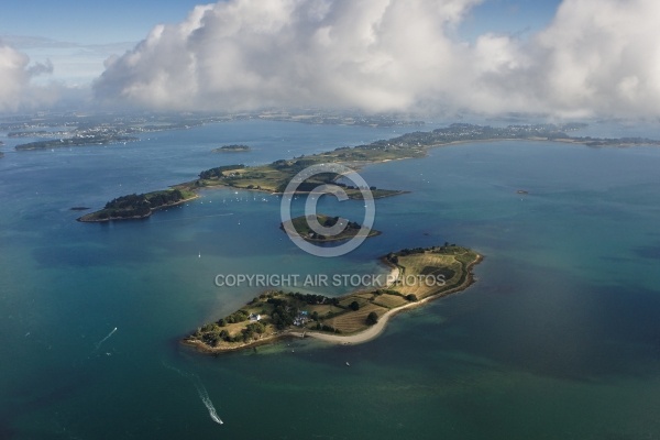 Lîle de Govihan et l île-aux-moines,  Golfe du Morbihan 56