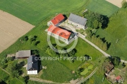 Photo aérienne Chmieleń Pologne Photo aérienne Chmieleń Pologne