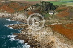 Plougonvelin, grève de Keryunan vue du ciel