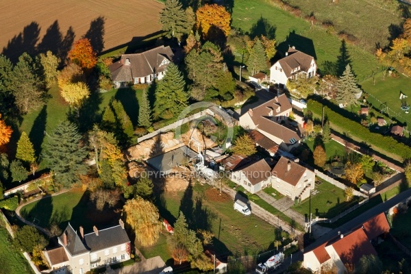 Saint-Cyr-Sous-Dourdan vue du ciel en Automne