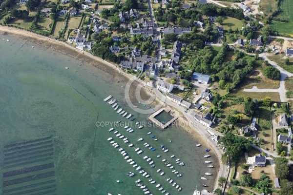 vue aerienne de Le Logéo, Golfe du Morbihan 56