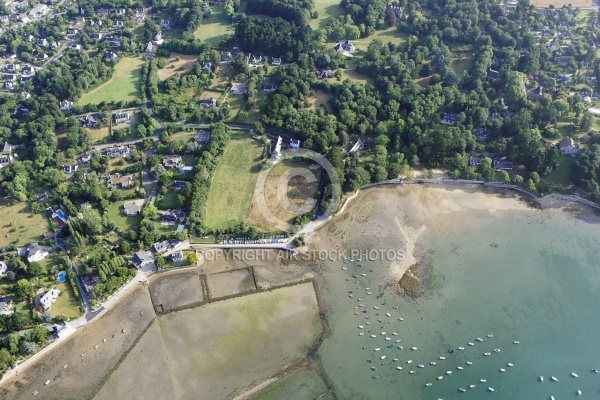 vue aerienne du Golfe du Morbihan 56